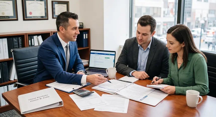 Accueil client à l'agence Swiss Premium Insurance à Genève