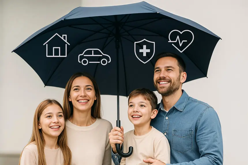 Conseiller Swiss Premium Insurance accueillant un client dans son agence à Genève